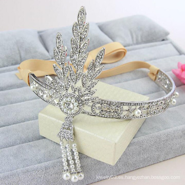 Corona De Los Niños Y Tiaras Corona De Perla Grande Corona Aleación Charm Tiaras Nupciales